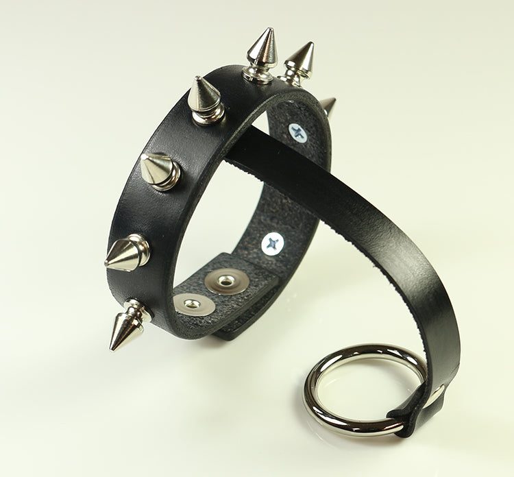 Spike Bracelet Metal Wristband Spiked Bracelet With Finger Strap
