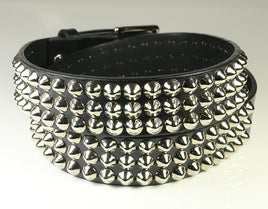 conical studded leather belt
