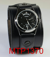 LP watch cuff with casio mtp 1370 watch face