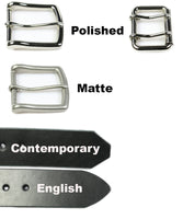 Choose Your Belt Options, Buckles, End Punch