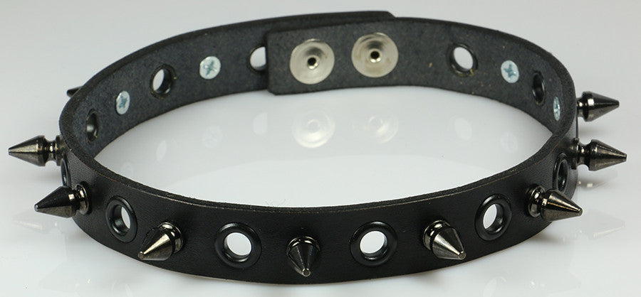 Black Spike Choker Collar