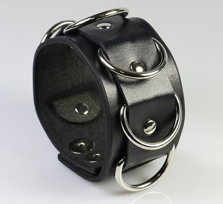D-Ring Leather Bracelet