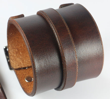 Brown Leather Wristband Johnny Depp Replica