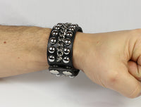 Studded bracelet as seen worn on wrist