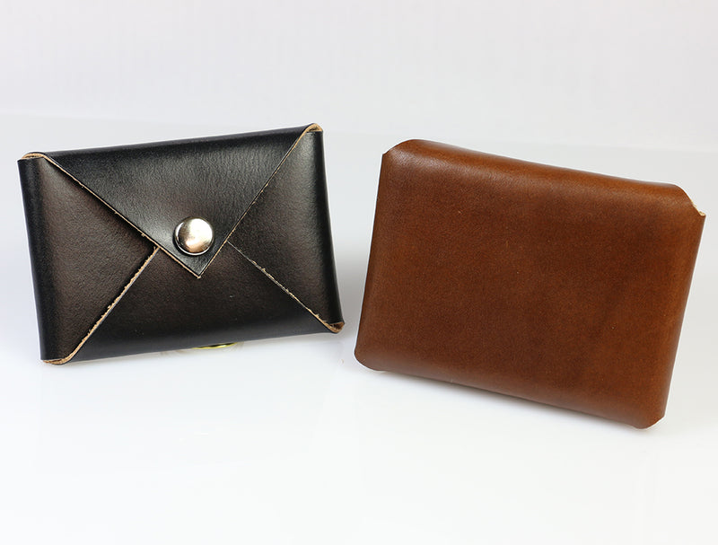 LP's Single-Ply Leather Card Wallet Envelope| Leatherpunk