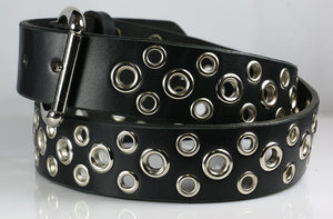 VINTAGE genuine LEATHER and metal EYELET belt grommet studs Wms size Large s-l1200.jpg main image 4