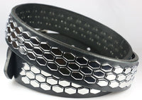 3 Row Studded Hexagon Belt