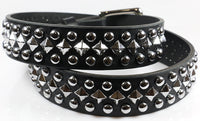 Dome/Pyramid Studded Leather Belt