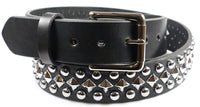 Dome/Pyramid Studded Leather Belt