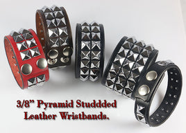 Choose how many rows on your studded wristband