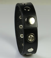 rivet bracelet view of snaps