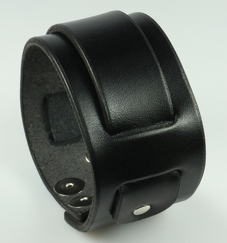 Super Weave Leather Wristband| Leatherpunk