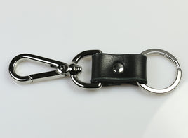 Black Key Chain With Swivel Clip