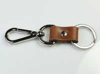 Brown Key Chain With Swivel Clip
