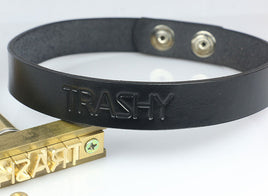 custom lettering on choker